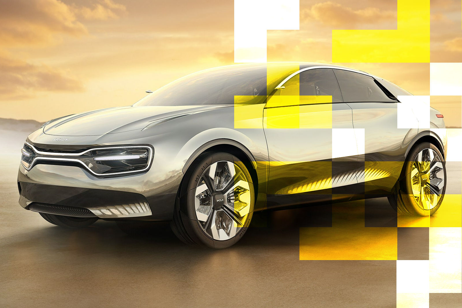 kia presented four door concept car